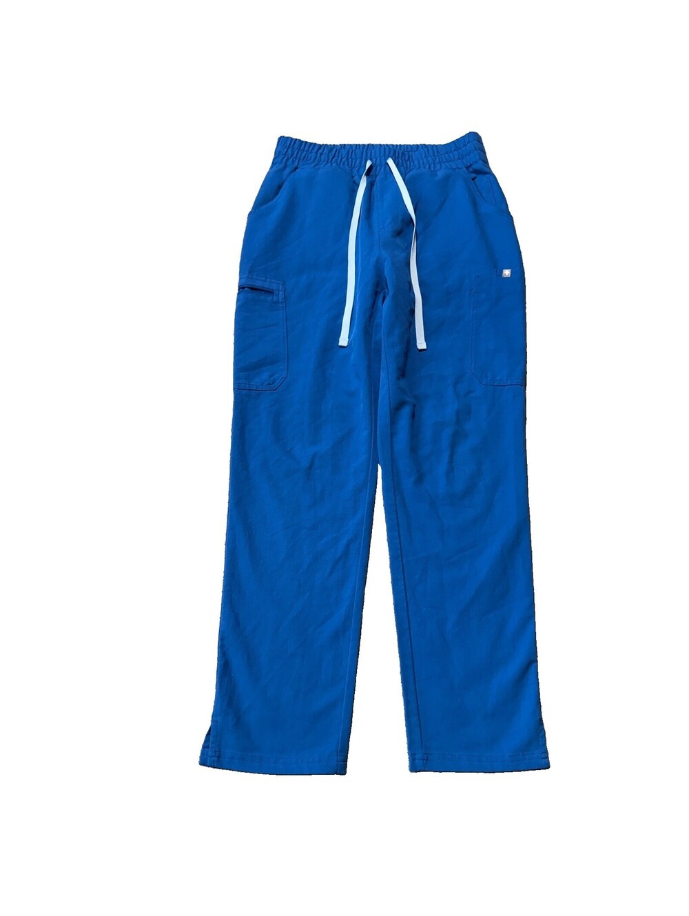 Figs Yola High Rise Slim Scrub Pants Royal Blue Small Petite Women’s Cargo